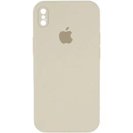 Чохол-накладка EpiK Silicone Case Square Full Camera Protective (AA) для Apple iPhone XS Beige
