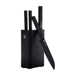 Набір кухонних ножів Xiaomi HuoHou Set of Knives with Stand 5 in 1 Black (HU0076)