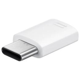 Адаптер USB Samsung Type C (папа) = microUSB (мама) White