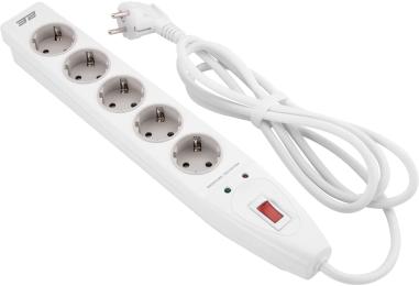 Мережевий фільтр 2E 5XSchuko (2E-SP515M2WH) White