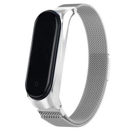 Ремінець для фітнес-браслету EpiK Milanese Loop Design Xiaomi Mi Band 3/4 Silver