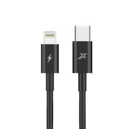 Дата-кабель Grand-X CL-07B USB Type C (тато) - Lightning (тато) Black 20W