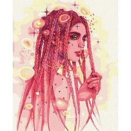 Картина за номерами Ідейка 40х50см KHO2578 Дивовижна незнайомка