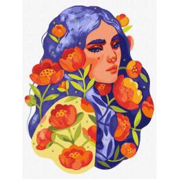 Картина за номерами Ідейка 30х40 см KHO2661 Синьоока весна