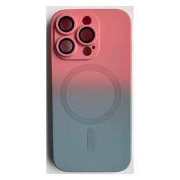 Чохол-накладка Infinity Luxury Liquid Silicone Gradient Color для iPhone 11 Pro Max Blue Pink