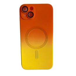 Чохол-накладка Infinity Luxury Liquid Silicone Gradient Color для iPhone 14 Pro Orange