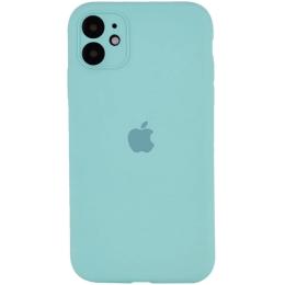 Чохол-накладка EpiK Silicone Case Full Camera Protective (AA) для Apple iPhone 12 (6.1) Marine Green