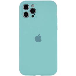 Чохол-накладка EpiK Silicone Case Full Camera Protective (AA) Apple iPhone 12 Pro Max (6.7) Marine Green