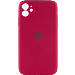 Чохол-накладка EpiK Silicone Case Full Camera Protective (AA) для Apple iPhone 12 (6.1) Rose Red