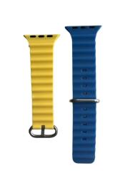 Ремінець для смарт-годинника Infinity Ocean strap для Apple watch (38-40mm) Blue Yellow