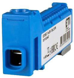 Блок розподілу живлення ETI EDBC-1x25-13x2, 5/N Blue 63A, 1000V AC/1500V DC, IN: 1x25, OUT: 13x2,5