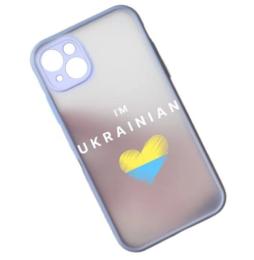Чохол-накладка Infinity Ukraine Flag для iPhone 14 Plus heart