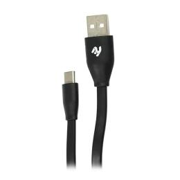 Кабель USB (папа) = USB type C (папа) 2E 2E-CCTC24-1B Black