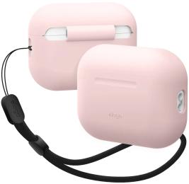 Чохол для навушників Elago Silicone Basic Case with Nylon Lanyard for Airpods Pro 2nd Gen Light Pink з ремінцем