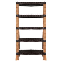Етажерка Violet House 0733 Ротанг Гелаксі Brown 4-х ярусна (6819243)