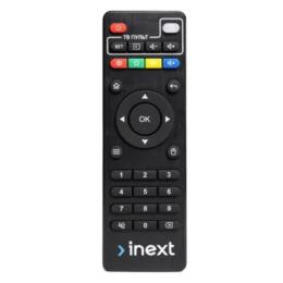 Пульт для медіаплеєра iNeXT до inext TV5, TV5 Ultra, TV4, 4K Ultr (981003) Black із зоною програмування