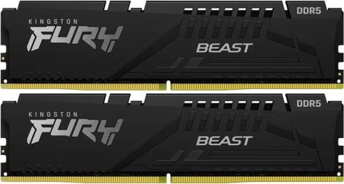 Оперативна память Kingston FURY 32GB (2x16GB) DDR5 6000 MHz CL36 Beast Black (KF560C36BBE2K2-32)