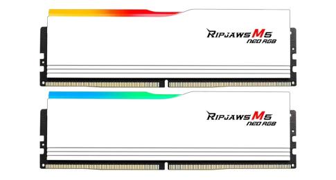 Оперативна память G.Skill 32GB (2x16GB) DDR5 6400 MHz Ripjaws M5 Neo RGB White (F5-6400J3240G16GX2-RM5NRW)