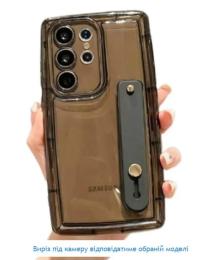 Чохол-накладка Infinity Silicon для Samsung Galaxy A34 5G Transparent Black +тримач