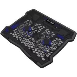 Підставка під ноутбук Canyon NS03 2Fan 2USB LED Black (CNE-HNS03)