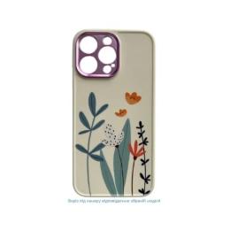 Чохол-накладка Infinity Luxury Silicon для iPhone 14 Print N5 + знімний захист камери