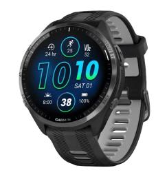 Смарт-годинник Garmin Forerunner 965 Carbon Gray Titanium Bezel Powder Gray (010-02809-00/10)
