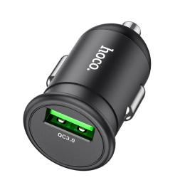 Автомобільний адаптер для телефона Hoco Z43 Mighty Black 18W (1 USB)