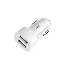 Автомобільний адаптер для телефона Hoco Z2A White (2USB 2.4A)