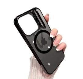 Чохол-накладка Infinity Luxury Magnetic STENT для iPhone 14 Pro Black + захист камери