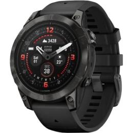 Смарт-годинник Garmin Epix Pro Gen 2 Sapphire 47mm Carbon G. DLC Tit. with Black Band (010-02803-10/11)