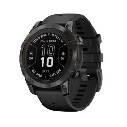 Смарт-годинник Garmin Fenix 7 Pro Sapphire Solar Carbon G. DLC Tit. with Black Band (010-02777-10/11)