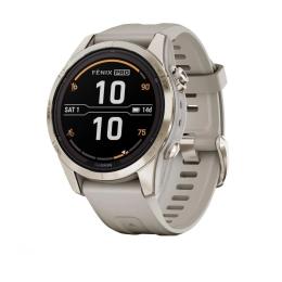 Смарт-годинник Garmin Fenix 7S Pro Sapphire Solar Soft Gold w. Light Sand Band (010-02776-14/15)