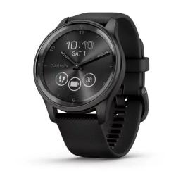 Смарт-годинник Garmin VIVOMOVE TREND Black Slate Stainless Steel Bezel with Silicone Band