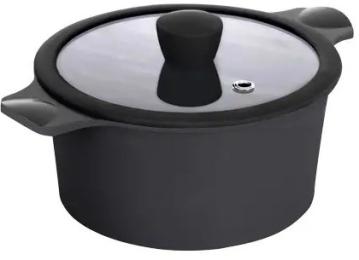 Каструля RINGEL Zitrone RG-2108-24/1 BL-R Black 4.2 л