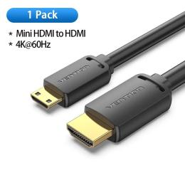 Відео-кабель Vention AGIBH HDMI (тато) - miniHDMI (тато) 2 м v2.0 Black