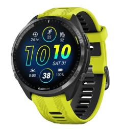 Смарт-годинник Garmin Forerunner 965 Carbon Gray Titanium Bezel Black Yellow (010-02809-02/12)