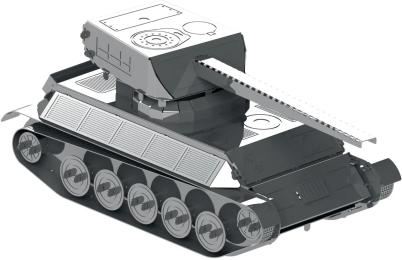 Конструктор Metal Time AMX-13/75 MT068 Silver Металевий