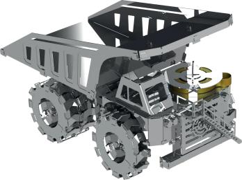 Конструктор Metal Time Quarry Transporter MT014 Silver