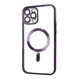 Чохол-накладка Infinity Magnetic для iPhone 14 Pro Purple + захист камери