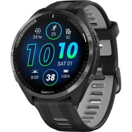 Смарт-годинник Garmin Forerunner 965 Carbon Gray Titanium Bezel w. Blk Case and Blk/Powder Gray S.