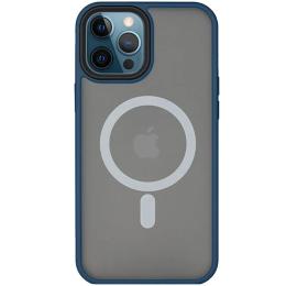 Чохол-накладка EpiK Metal Buttons MagSafe для Apple iPhone 14 Pro Blue (6.1) TPU+PC