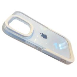 Чохол-накладка Infinity Clear Bumper для iPhone 14 Plus White з тримачем