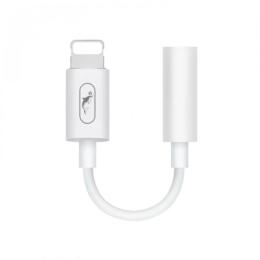 Перехідник SkyDolphin AU02 Lightning (тато) - 3.5mm (мама) White (ADPT-00017)