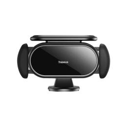 Тримач в авто Baseus STEEL CANNON PRO SOLAR CAR HOLDER TO DASHBOARD Black