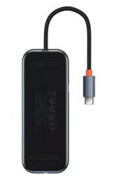 USB-хаб Baseus AcmeJoy 7-Port Type-C Dark Gray (WKJZ010413)