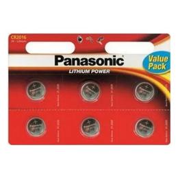 Батарейка Panasonic CR2016 Black 6 шт, таблетка