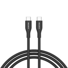 Дата-кабель Canyon CC60SC10 USB-C (тато)  -  USB-C (тато) 1m Black