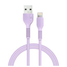 Дата-кабель Acclab AL-CBCOLOR-L1PP USB (тато) - Lightning (тато), 1.2m Purple (1283126518218)