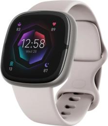 Смарт-годинник Fitbit Sense 2 Lunar White Platinum (FB521SRWT)