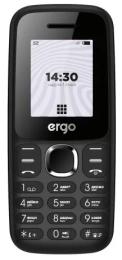 Кнопковий телефон Ergo B184 Black Dual Sim